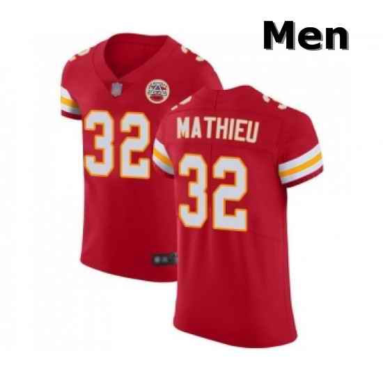 Men Kansas City Chiefs 32 Tyrann Mathieu Red Team Color Vapor Untouchable Elite Player Football Jersey